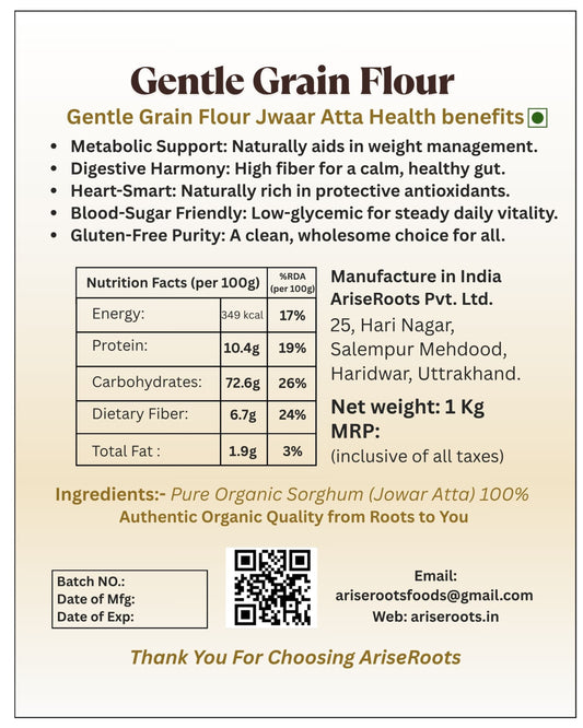 Gentle Grain Flour 'Jwaar Atta'