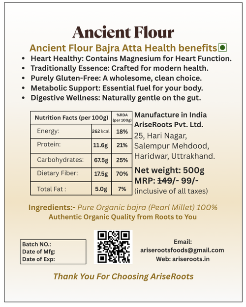 Ancient Grain Flour 'Bajra Atta'