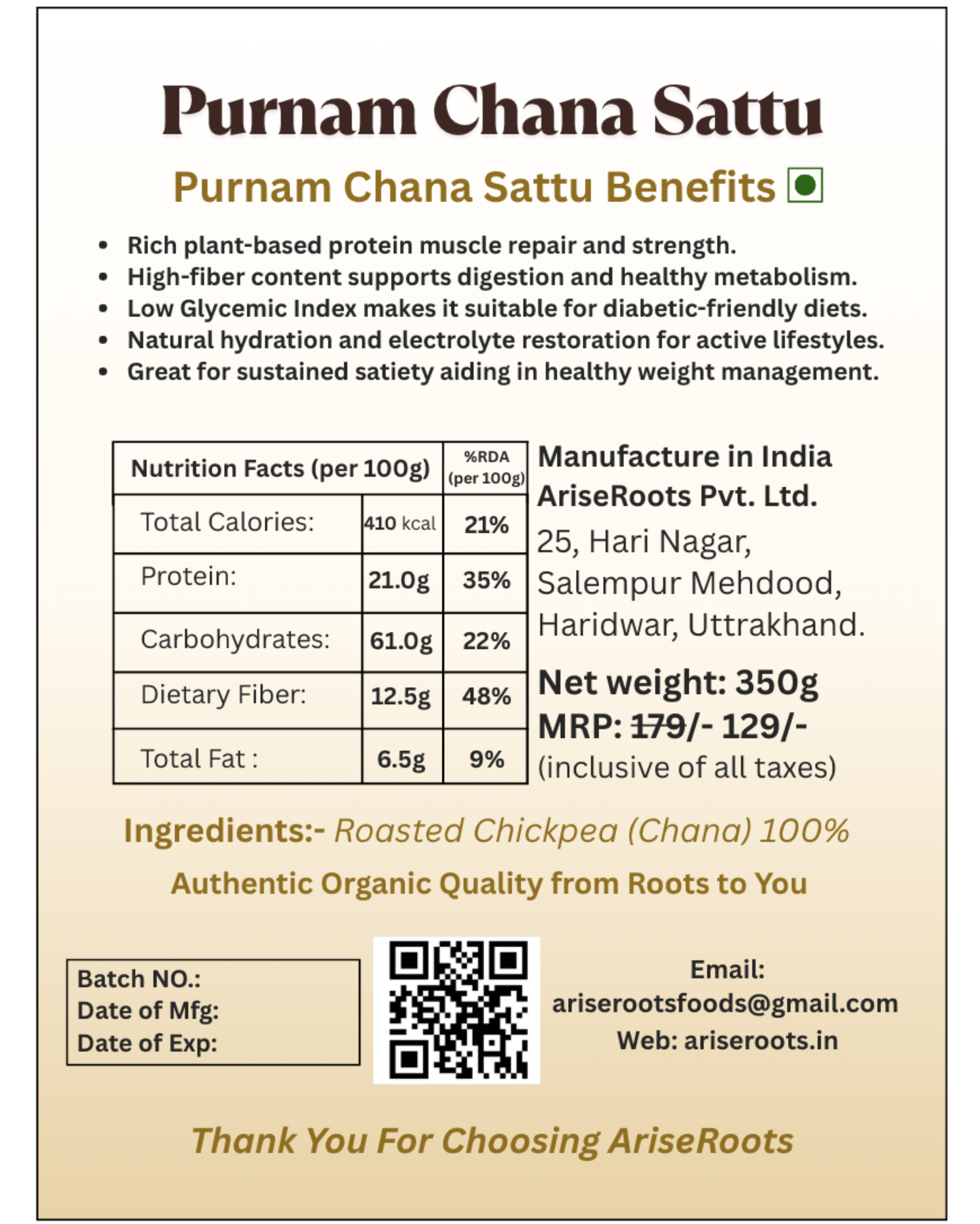 Purnam Chana Sattu