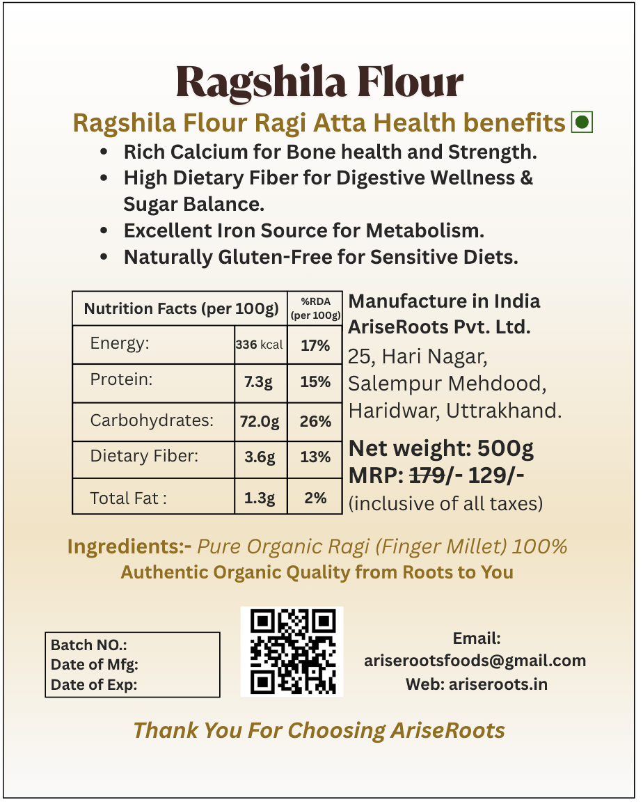 Ragshila Flour 'Ragi Atta'